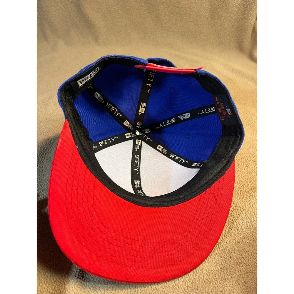 New Era Chicago Cubs 9FIFTY Snapback Hat Blue Red Walking Bear MLB Cap